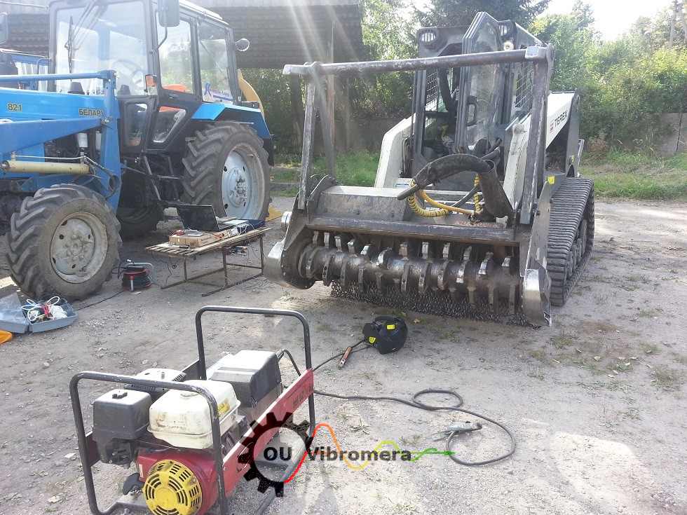 Vyvažování rotoru mulčovače pomocí přístroje Balanset-1